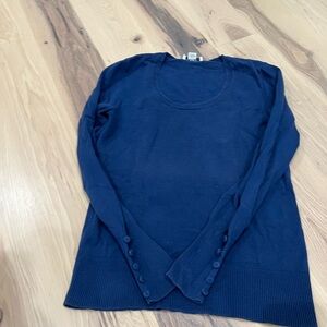 LOFT Deep Blue Women's Crew Neck Sweater